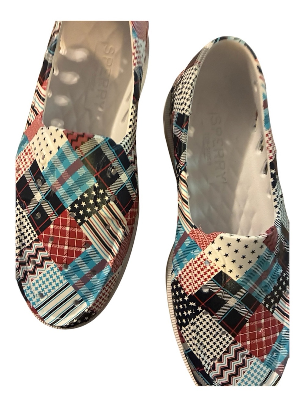 Sperry Top-Sider Womens Float Boat Madras Shoes Women's 12M